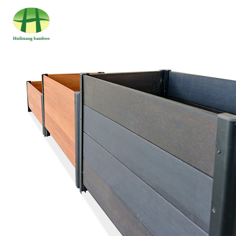 Jardinera din bambus rezistenta la intemperii in exterior. Cutie de jardiniera din lemn compozit Jardinera din bambus rezistenta la intemperii in exterior. Cutie de jardiniera din lemn compozit