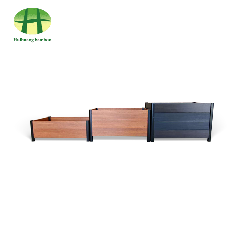 Jardinera din bambus rezistenta la intemperii in exterior. Cutie de jardiniera din lemn compozit Jardinera din bambus rezistenta la intemperii in exterior. Cutie de jardiniera din lemn compozit